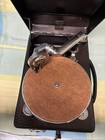 Columbia Phonographs Portable Crank Graphophone Record Player W  Suitcase Case