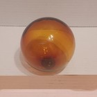 Vintage Japanese Glass Fishing Float Amber Ball Globe Buoy 3 
