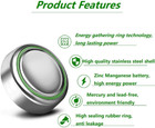 10 Pcs Lr1130 Ag10 389 Alkaline Battery 1 5v Button Cell For Watch Calculator Us