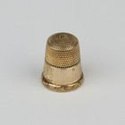 Antique 10k Yellow Gold  leaves  Sewing Thimble Size 9
