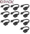 10pack Micro Usb Otg Cable Adapter Male To 2 0 Female For Android Tablet   Phone