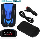 Car Anti-police Speeding Laser Radar Detector Voice Alert Warning 16 Band 360  