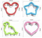 4 Pcs Stainless Steel Cookie Cutter Set - Biscuit  Pastry  Sandwich Shape Cutter