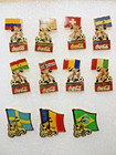1994 World Cup Usa Coca-cola Flag Pins Lot Of 17 Striker Mascot