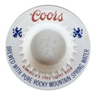 Two Vintage 1980   s Coors  America s Fine Light Beer White Porcelain Ashtrays