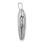 925 Sterling Silver Pink Epoxy Butterfly 20mm Locket Charm Pendant 20 4x19 5mm