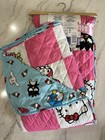  new  Hello Kitty And Friends Squared Full queen Quilted Blanket 90in X 90in Nwt