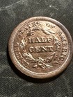 1851 Braided Hair Half Cent Penny ---- Stunning Coin ----  Lot  158