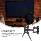 Full Motion Tv Wall Mount Bracket Swivel Tilt For 14 17 32 36 37 40 42 49 50 55   
