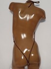 Cross Front One Piece Thong Bodysuit Floral Print One Size Fits Most