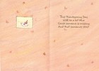 Cute Vintage Thanksgiving Card  Wish You Were Here Teddy Bear By Ambassador     