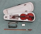 Restored Antique Stradivarius Copy French Made 3 4 Violin W case   Bow  C-1920