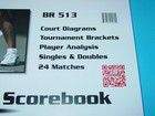 Tennis Scorebook Big Red Br 513 Tennis Scorebook