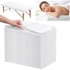 100pcs Disposable Bed Sheets 31 5x71 Non Woven Massage Table Spa Covers White