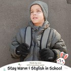 Kids Winter Gloves For Boys Girls Children Toddler Thermal Small 1 Pair-black