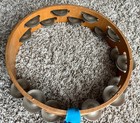 Vintage 10    Tambourine W  Double Row Jingles From The 1970   s W  Free Shipping 