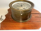     antique Vintage 7    Brass Seth Thomas Ships Bell Clock  working 
