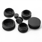 Plastic End Cap Caps Round Tube Pipe Inserts Plug Bung Steel Leg Black Blanking