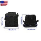 Adjustable Backrest Tractor Seat W safety Belt   Armrest Universal Forklift Seat