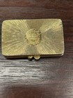 Vintage Estee Lauder Youth Dew Holiday Monogram Solid Perfume Gold Compact 1986