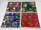 Lot Of 4 Pkgs Vintage Cleo Christmas Holiday Wrapping Paper 12 Sheets
