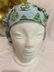 Women Surgical scrub hat  Cap Cord Lock Bouffant Style - Christmas