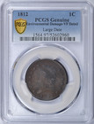 1812 Classic Head Large Cent Large Date Pcgs Vf Detail Nice Looking Coin 