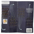 Fishing Accessories Baitholder Bronze Hooks Snelled 4 Sizes 60pc  Danielson 8660