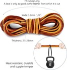 Leather Shoelace Boot Lace Boat Shoe Lacing Kit - 72 Inches Long 3 2mm  1 8   Wi