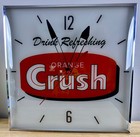 Orange Crush Lighted Advertising Clock Free Shipping