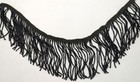 Vintage Mourning Victorian Edwardian Adornment Beaded Fringe 3  X 14 