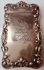 Elegant Fancy Sterling Vesta Case Match Safe Gorgeous Crisp Excellent