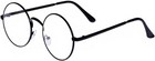 Large Oversized Metal Frame Clear Lens Round Circle Vintage Eye Glasses 5 4     