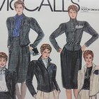 Mccall s 8298 Misses  Jacket Slim Skirt And Pants Sewing Pattern Size 12 Uncut