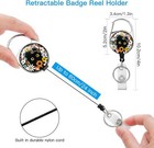 Badge Reel Retractable  Nurse Carabiner Retractable Badge Holder  Id Name Badge