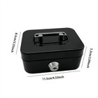 Small Cash Box With Money Tray And Lock  Metal Cash Lock Box With Key