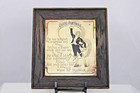 Antique 1900s Brass Motto Plaque Wood Frame Ould Ireland Pat May Be Polish Verse