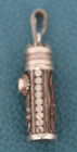 Vintage Sterling Silver Perfume Poison Snuff Ashes Vial Pendant Charm Bottle