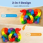 Lovestown Wooden Puzzles For Kids  Double Sided Snake Jigsaw Medium  Multi