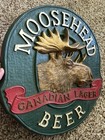 Vintage Moosehead Canadian Lager Beer Sign 3d Bar Sign