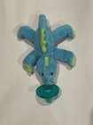 Wubbanub Infant Pacifier  Baby Dino Dinosaur Plush Nub Pacifier Holder Blue Dino