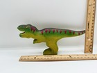 Bumbu Wooden Green  T-rex Dinosaur Made In Romania