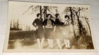 Rare Vintage American Beautiful Young Women In Skirts On A Fall Snapshot Photo 
