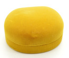 Vintage Mcm Mustard Yellow Green Velvet Watch Box Presentation Display Modernist