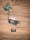 Antique Sterling Silver Embossed Victorian Needle Case   Stiletto Sewing Tool