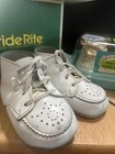 Vintage Baby Shoes Lot Of 3 White Lace Up Ankle High 1970 s Retro