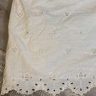 Vintage Dust Ruffle Bed Skirt Cotton Ivory  Standard Full queen Size  See Photos