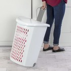  Wheeled Hamper Plastic Adult  White