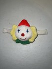 Vintage Eden Plush Clown Mini Rattle Terry Cloth Wristlet Baby Lovey Stuffed Toy