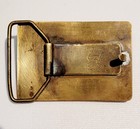 Vtg Ampersand Black Lab Brass  Belt Buckle  From Kalamazoo Mi-2 5 8  X 1 9 10 